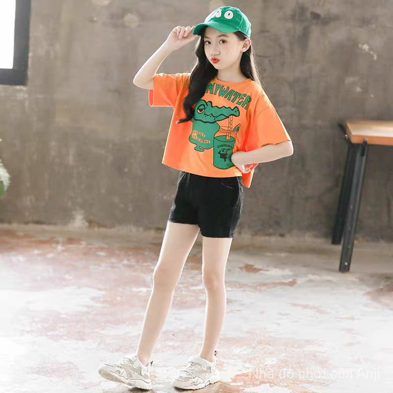 Set Đồ Bộ Cotton Phong Cách Hàn Quốc Cho Bé Gái