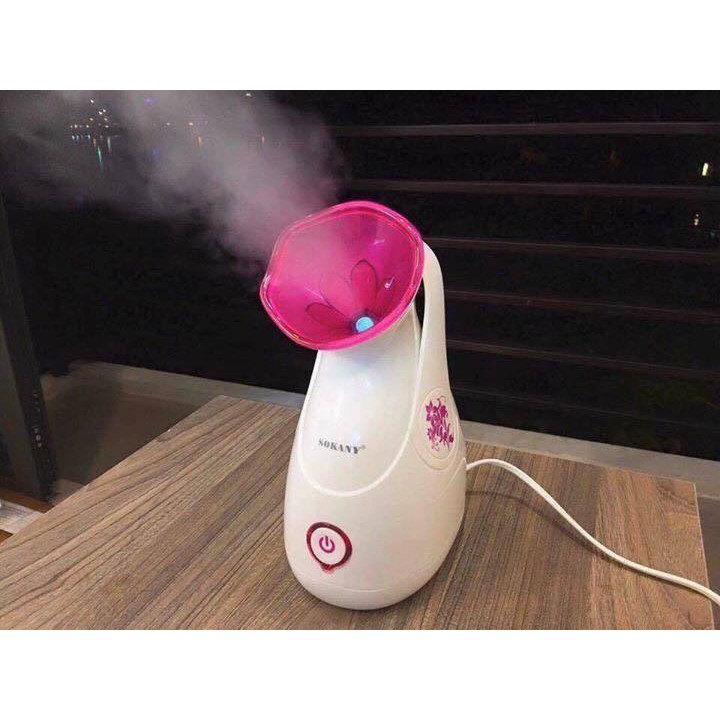 [FREE MÁY MASSAGE MẶT] Máy Xông Hơi Mặt Sokany Hồng | BigBuy360 - bigbuy360.vn