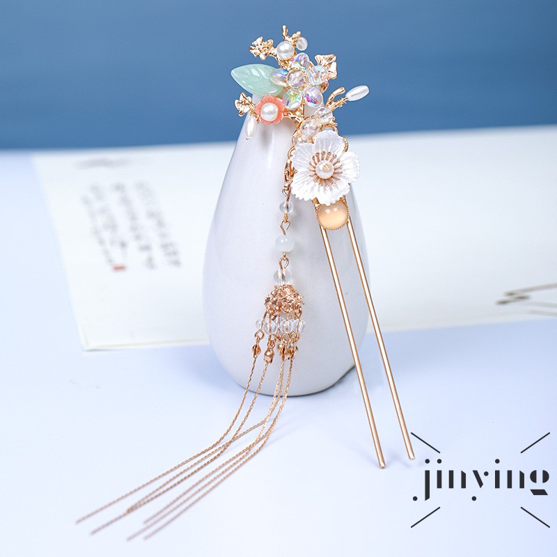 GETNOIVAS Trâm cài tóc phong cách cổ điển thời trang xinh xắn cho nữ