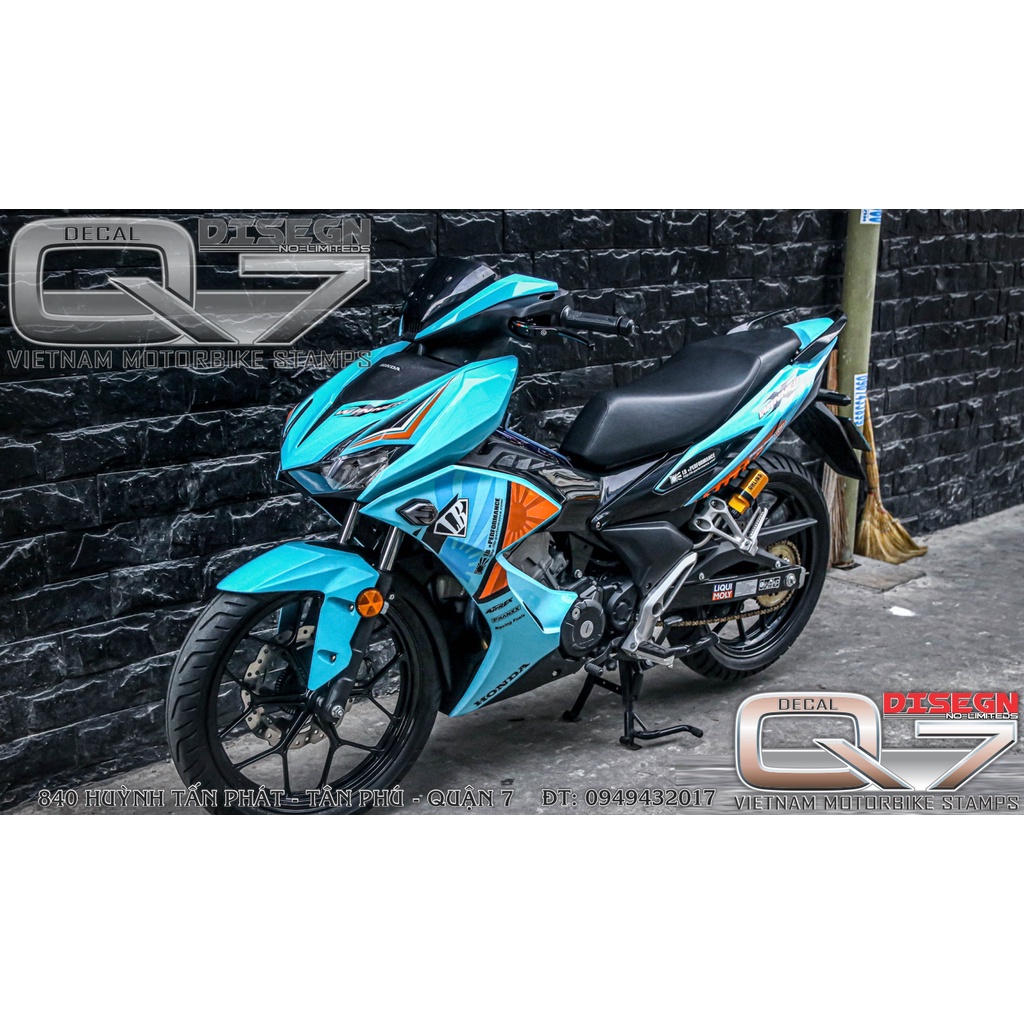 TEM RỜI WINNER X XANH CAM ĐEN