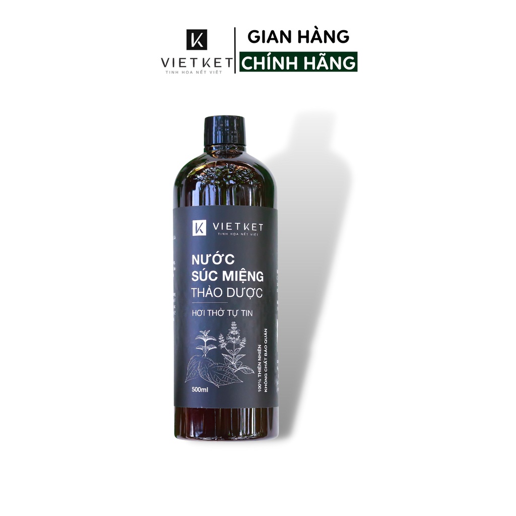 Nước Súc Miệng VIET KET Giúp Giảm Hôi Miệng, Sâu Răng, Chăm Sóc Và Bảo Vệ Răng Miệng 500ml