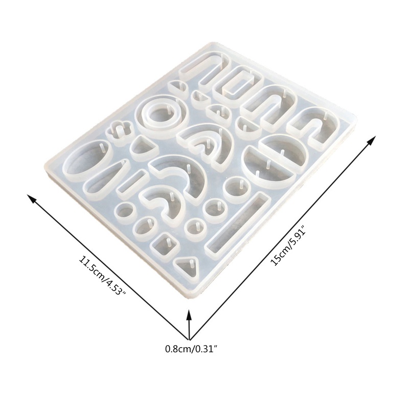 Sa Khuôn Silicon Làm Bông Tai DIY Thời Trang