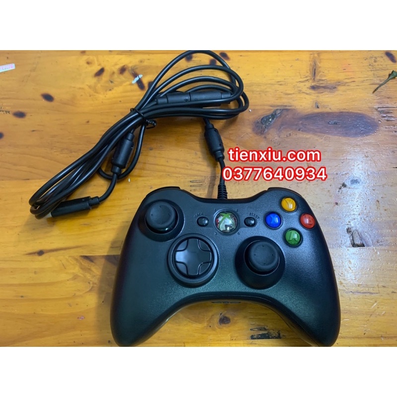 Tay cầm Xbox360 có dây cho pc/laptop tay bấm xbox 360 chơi pes fifa online