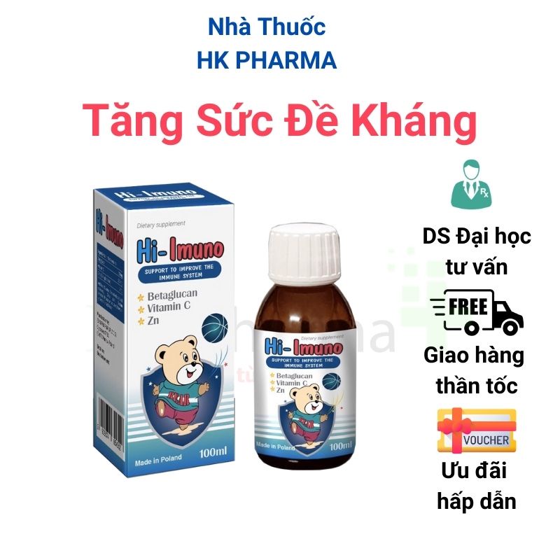 Siro Tăng Đề Kháng Hi Imuno Lọ 100ml