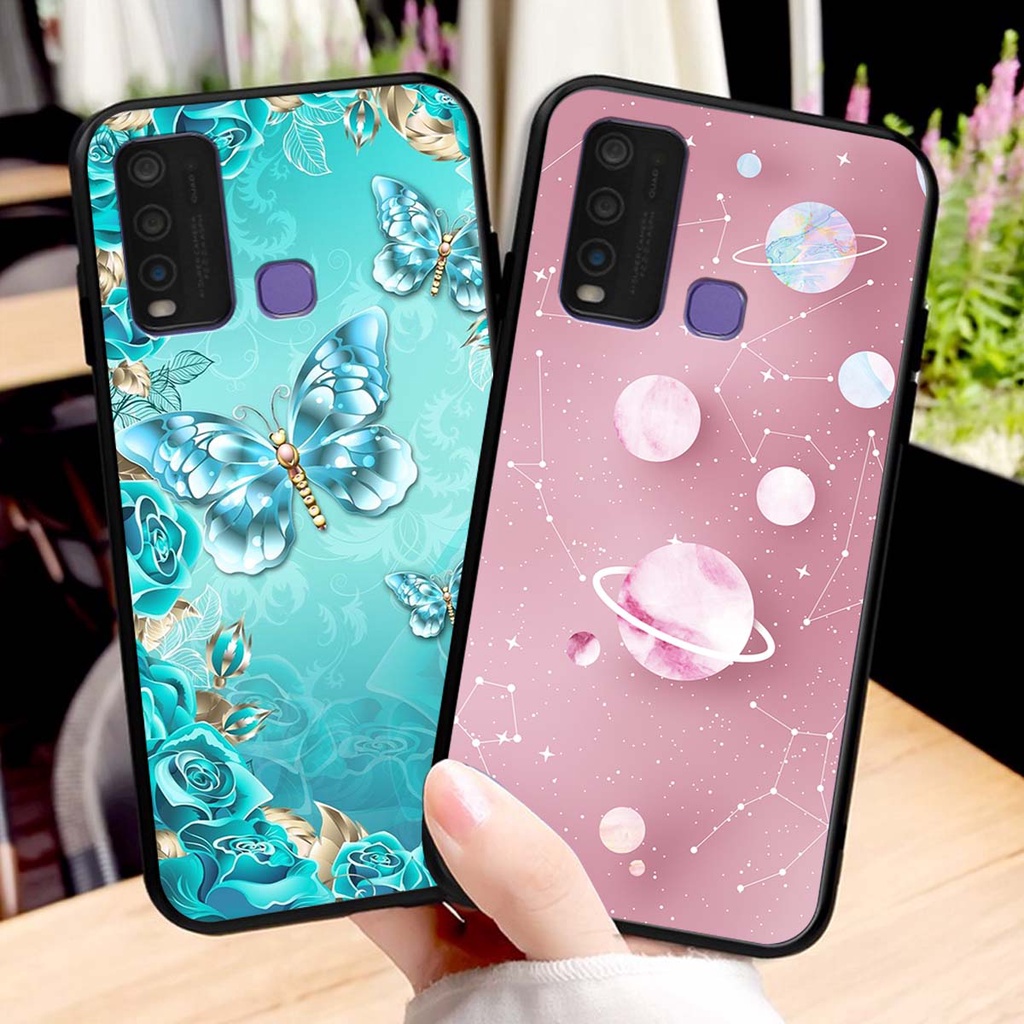Ốp lưng Vivo Y30 / Y50 in hình hoa xinh xắn, hiện đại , thời trang ,phong cách