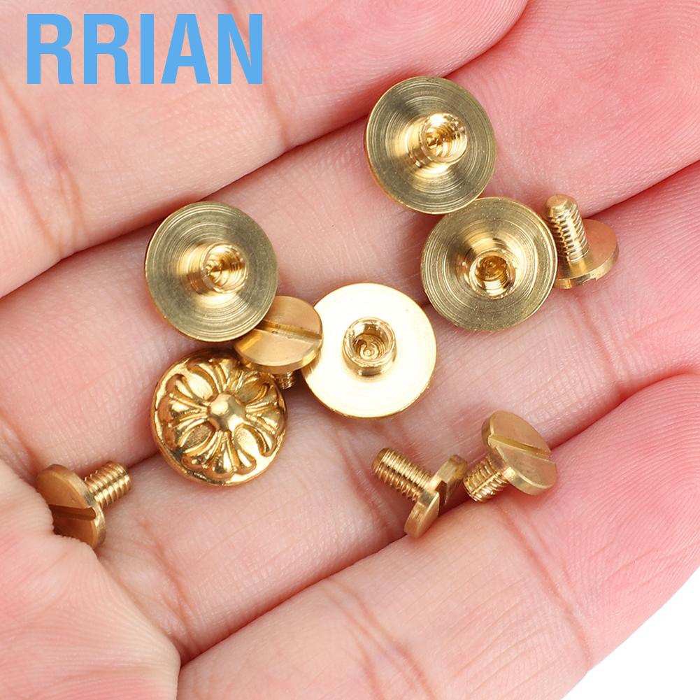 Bộ 10 Đinh Tán 10mm Hình Hoa Đồng Tiền Xinh Xắn