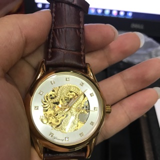 Đồng hồ cơ tự động forsining rồng 3D cực đẹp và thời trang cho Nam, đem lại sự may mắn và thịnh vượng