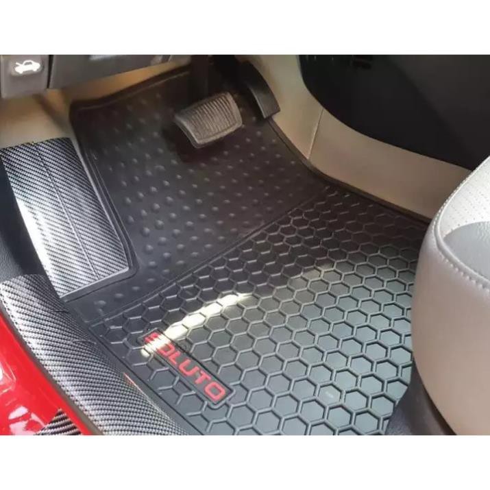 Thảm lót sàn cao su đúc xe Kia Soluto 2018-2021  hàng không mùi - hàng cao cấp.