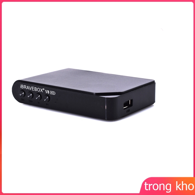 Đầu nhận tín hiệu vệ tinh iBRAVEBOX V8 HD 1080P DVB-S2 cho TV qua PVR USB WIFI