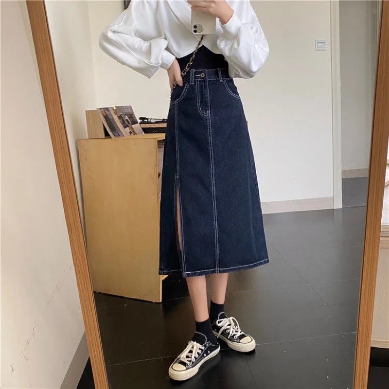 [ORDER] CHÂN VÁY JEAN DÀI SIÊU HACK DÁNG | BigBuy360 - bigbuy360.vn