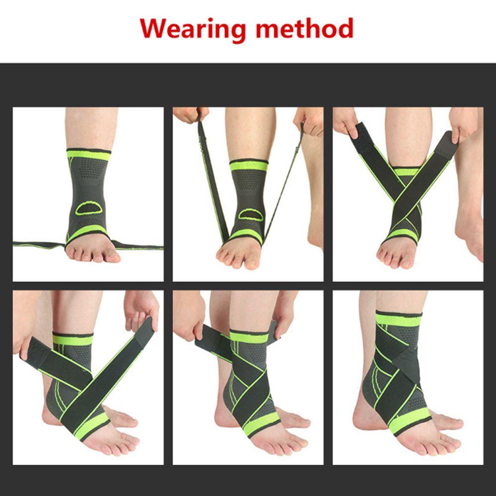 GIOVANNI Đai Quấn Bảo Vệ Mắt Cá Chân Bằng Nylon Co Giãn Tiện Dụng Khi Chơi Thể Thao /
