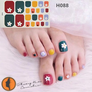 Sticker dán móng chân set 22 miếng