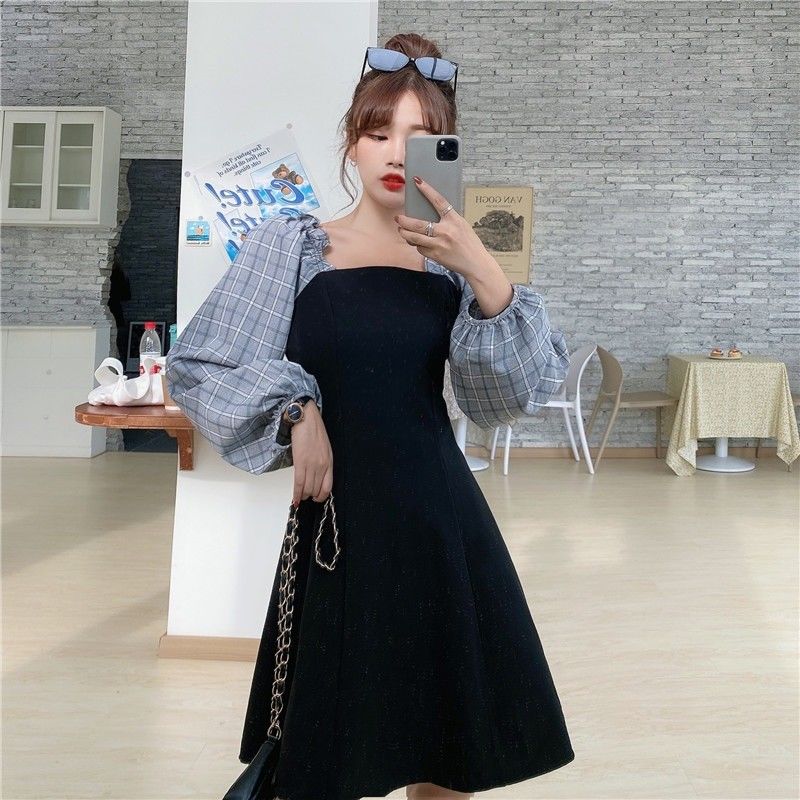 Đầm Ngắn Dáng Chữ A Họa Tiết Caro Thời Trang Cho Nữ | BigBuy360 - bigbuy360.vn