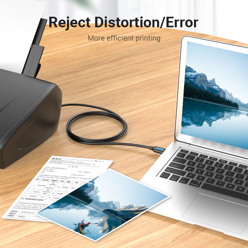 Cáp USB 2.0 Vention truyền dữ liệu tốc độ cao dùng cho máy in