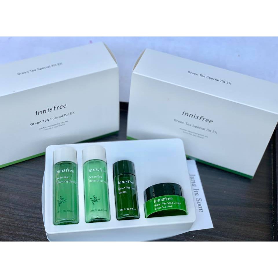 [Auth - Mẫu Mới 2019] BỘ KIT TRÀ XANH INNISFREE GREEN TEA SPECIAL KIT EX