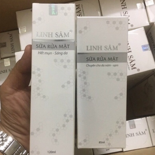 Sữa rửa mặt Linh sâm hết mụn sáng da 120ml