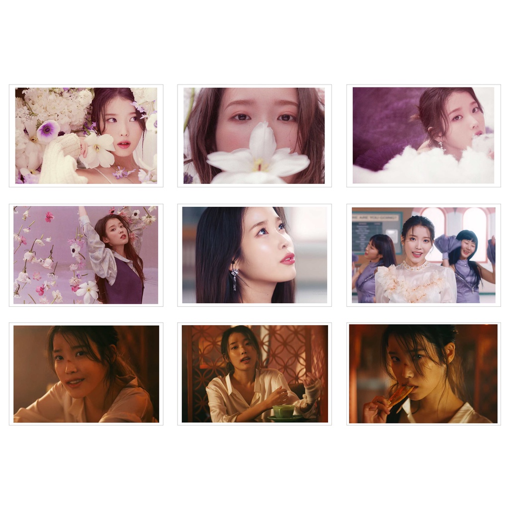 [Ép Lụa] Lomo Card 54 Ảnh IU - LILAC