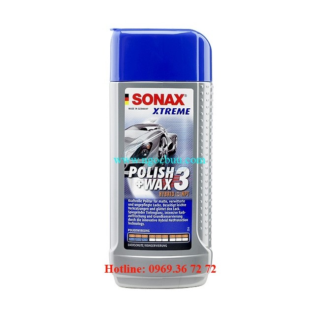 Sonax xóa xước đánh bóng bảo vệ sơn WAX 3- 202100