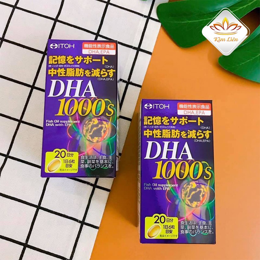 [HÀNG CHUẨN] Viên uống bổ não DHA 1000s ITOH Nhật Bản