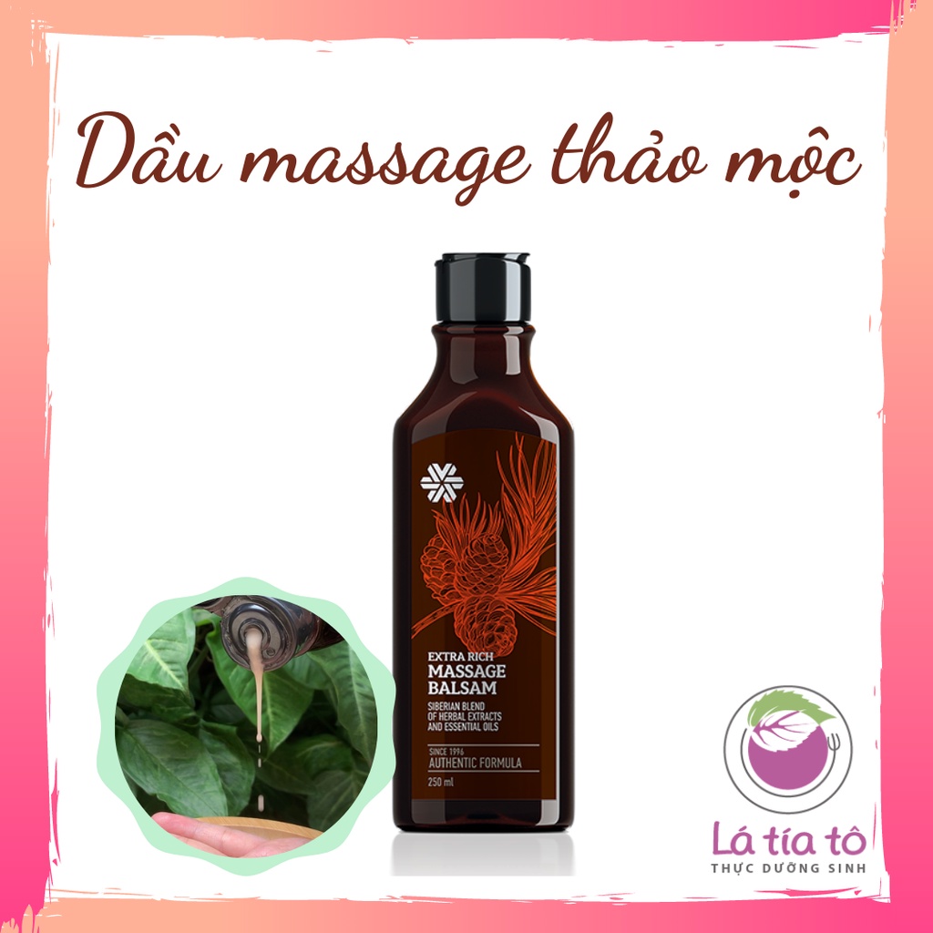 DẦU MASSAGE THẢO MỘC LINH SAM BALSAM - LÁ TÍA TÔ