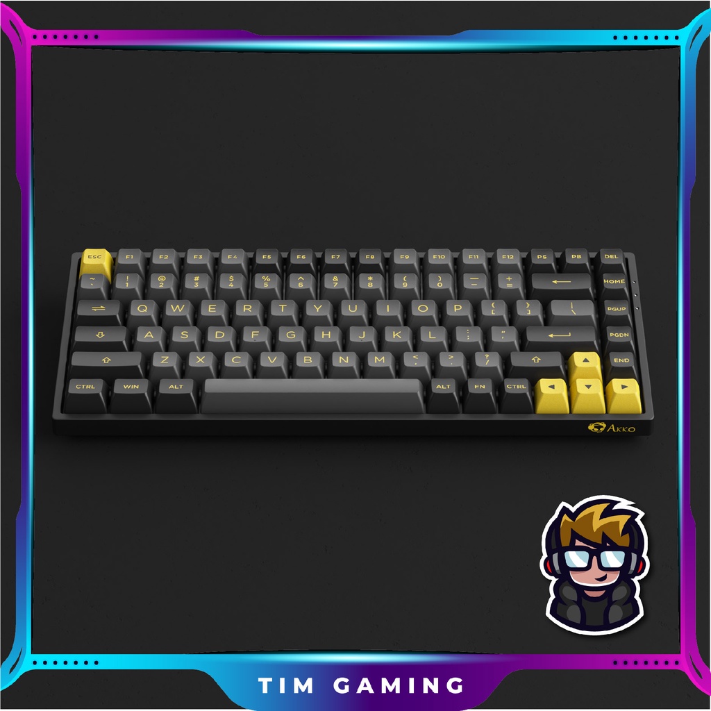 Bàn phím cơ AKKO 3084B Plus Black & Gold