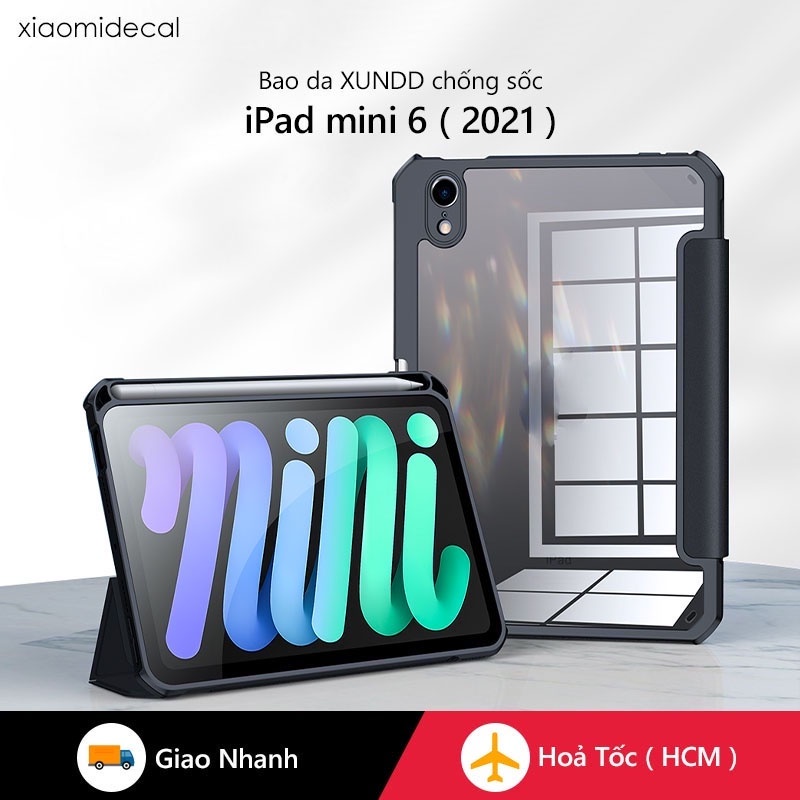Ốp lưng XUNDD iPad mini 6 ( 2021 ) Chống trầy, Chống sốc, Mặt lưng trong, Kiểu bao da mới