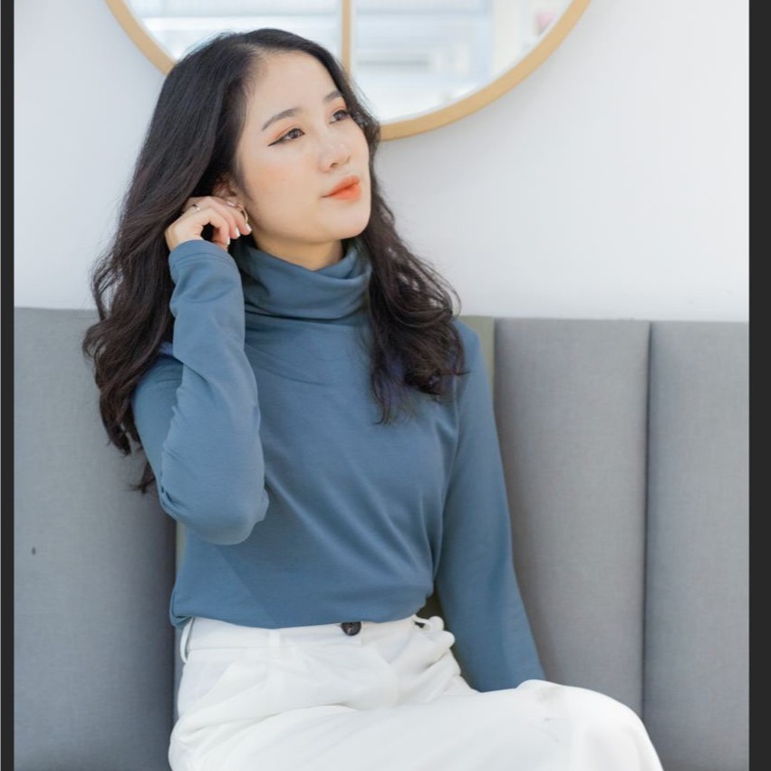 ÁO THUN CAO CỔ LÓT NỈ BÔNG - Thun cao cổ phong cách Hàn Quốc
