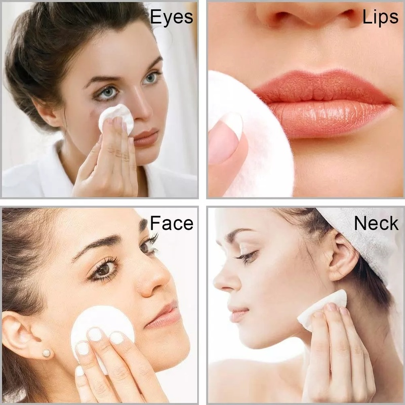 [Hàng mới về] Set 4 Bông Tẩy Trang Sợi Tre Hình Tròn Có Thể Tái Sử Dụng