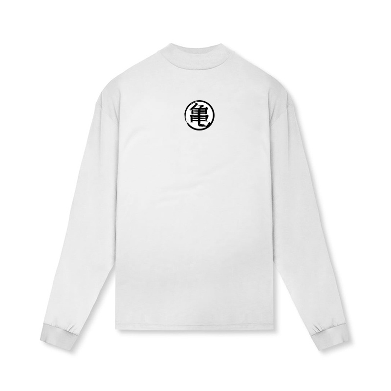 Áo Thun Tay Dài Cổ Cao Cỡ Lớn Thời Trang Thể Thao Cho Nam