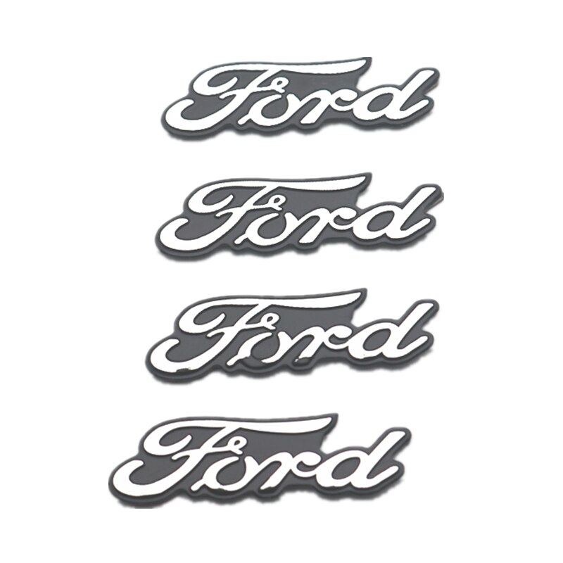 Set 4 miếng dán 3d bằng nhôm cho loa âm thanh Ford Ranger t6 / t7 / t8 Fiesta ST Ecosport 12-20 2021
