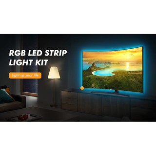Dây đèn led đổi màu trang trí màn hình LCD,thùng máy tính điều khiển bằng remote