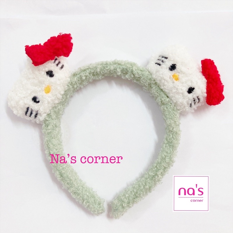 Cài tóc băng đô bờm tóc thú mèo bông hello kitty