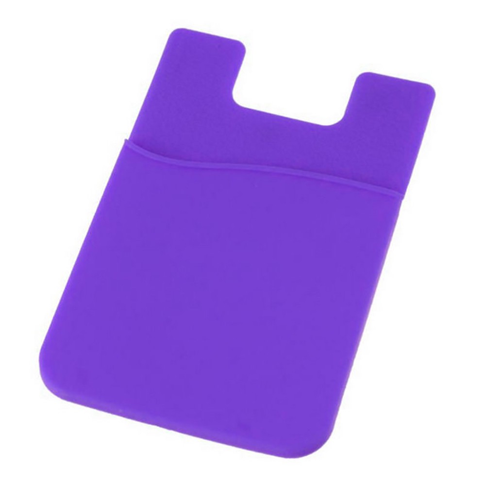 Ngăn đựng thẻ silicone dán mặt sau điện thoại tiện dụng