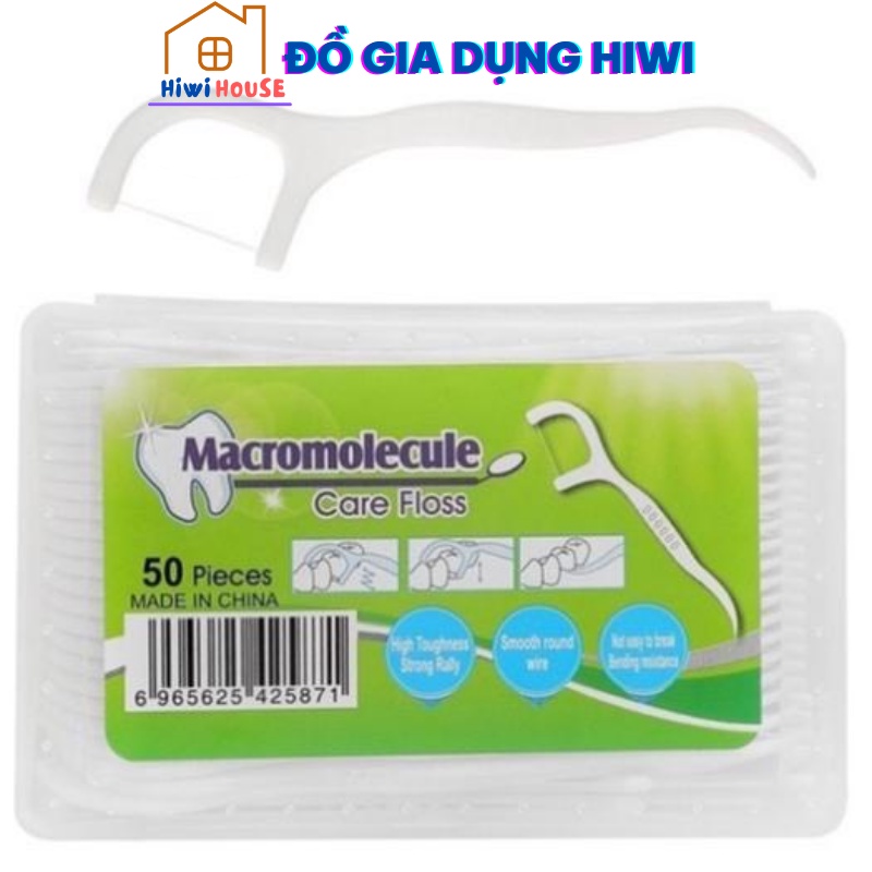 50 Tăm Chỉ Nha Khoa Dài 7.5cm