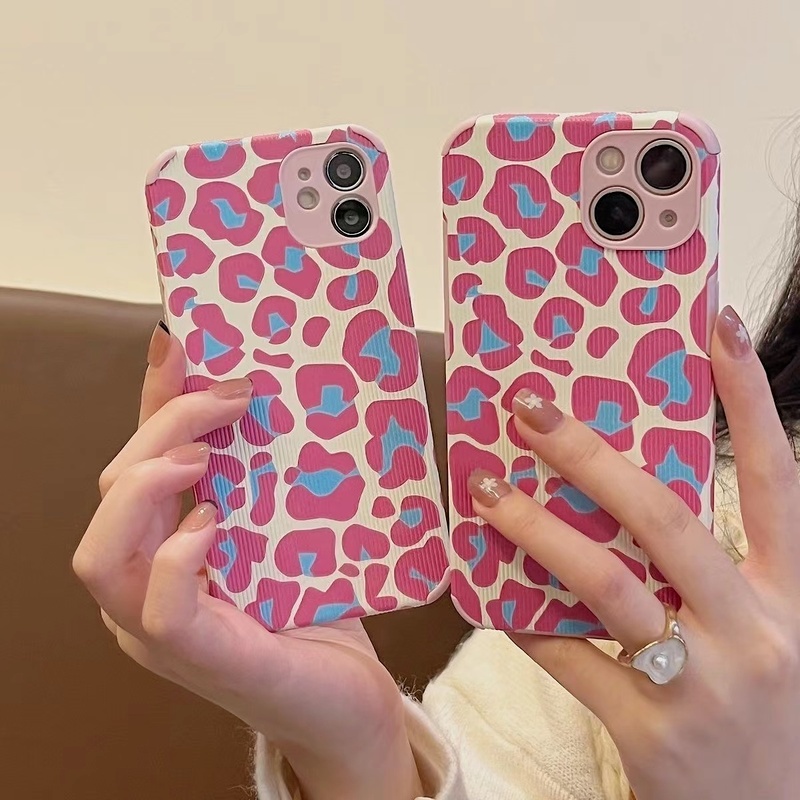 Ốp Điện Thoại Mềm Chống Sốc Họa Tiết Da Báo Thời Trang Cho iPhone 13 12 11Pro Max X XR XS Max 8 7 Plus