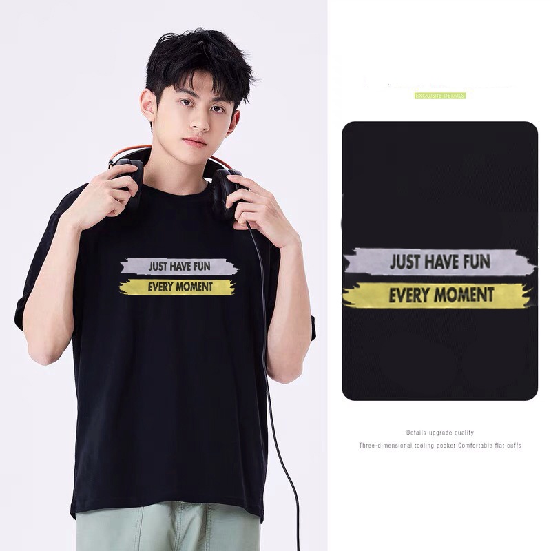 Áo Thun Unisex Nam Nữ Form Rộng Tay Lỡ In Hình Nhiều Màu Sắc Thời Trang Hàn Quốc