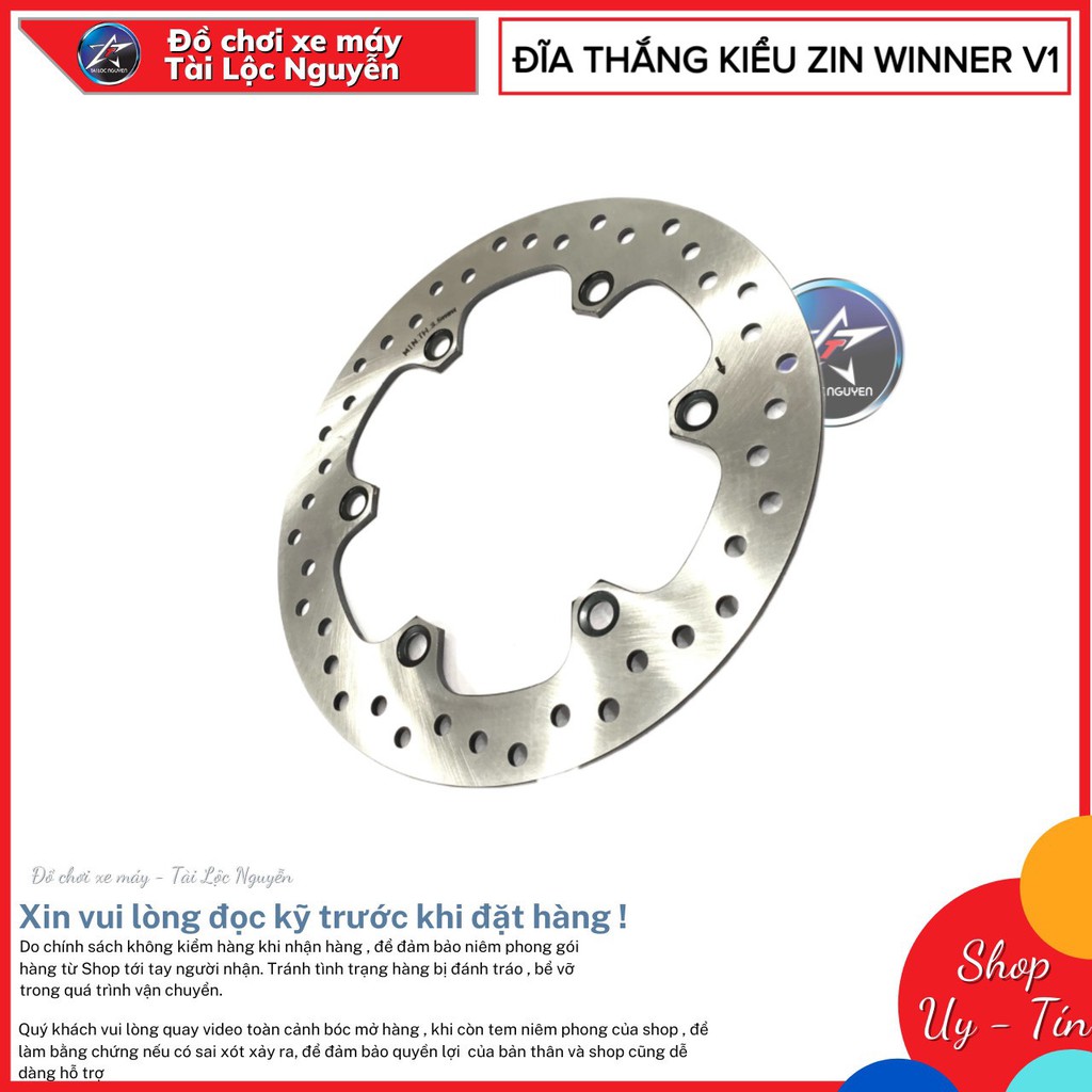 ĐĨA THẮNG TRƯỚC KIỂU ZIN WINNER V1 - WINNER X