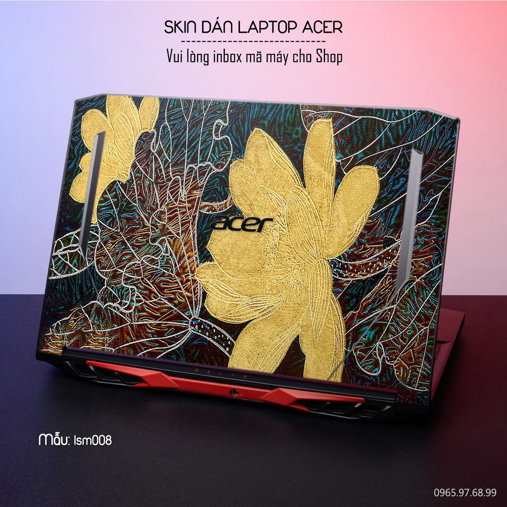 Skin dán Laptop Acer in hình Bông Sen Trong Giếng Ngọc - lsm008 (inbox mã máy cho Shop)