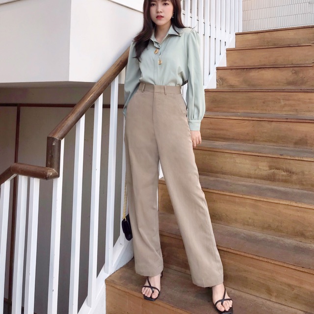 Quần basic túi mổ