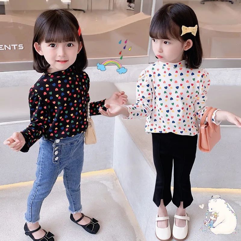 Áo thun IQ ANGEL cho nữ dài tay phong cách Hàn Quốc mới