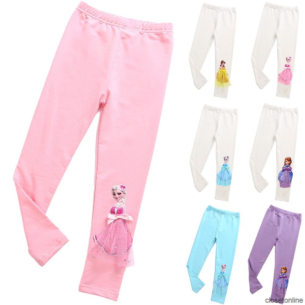 Sale Cute Girls Straight-leg Pants Casual Doll Pendant Low Waist Summer Comfort CL