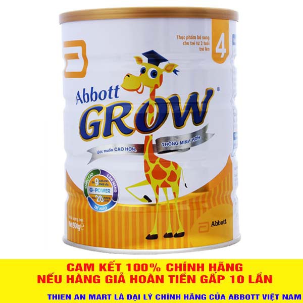 GIá Sốc Sữa bột Abbott Grow 4 900g( HSD 03/2022)