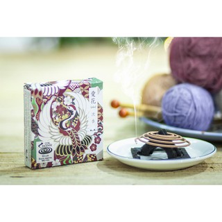 Nhang vòng sạch Nhật Bản Aika Jinkou gỗ trầm hương 10 vòng hương thư giãn, khử mùi Nippon Kodo