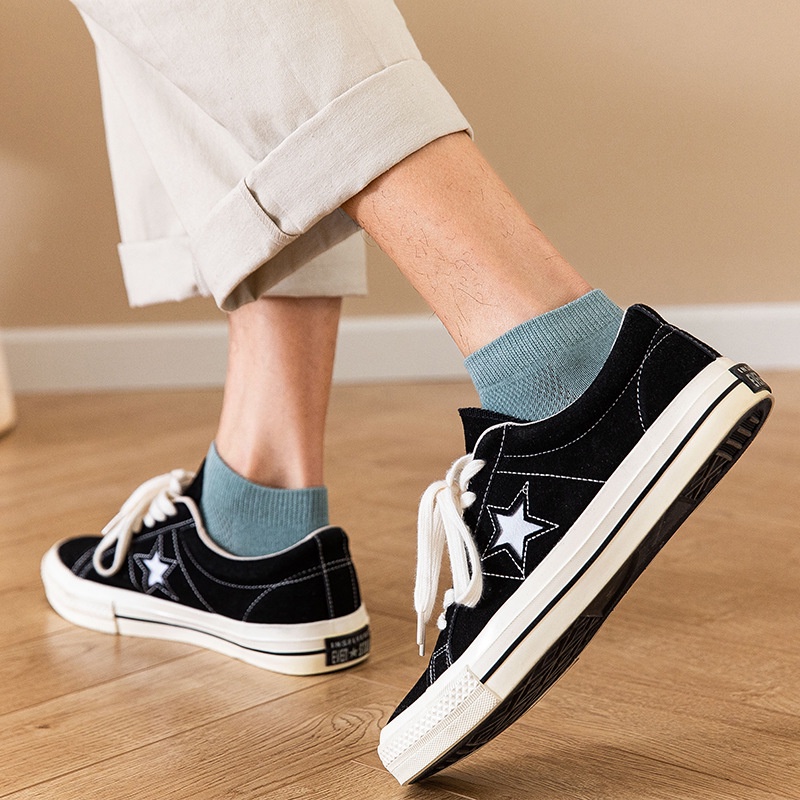 [Mã FAMARAL1 giảm 10K đơn 50K]Tất ngắn cotton nam nữ Hàn Quốc sét vớ tất nữ cổ ngắn cao cấp nhiều màu - T8