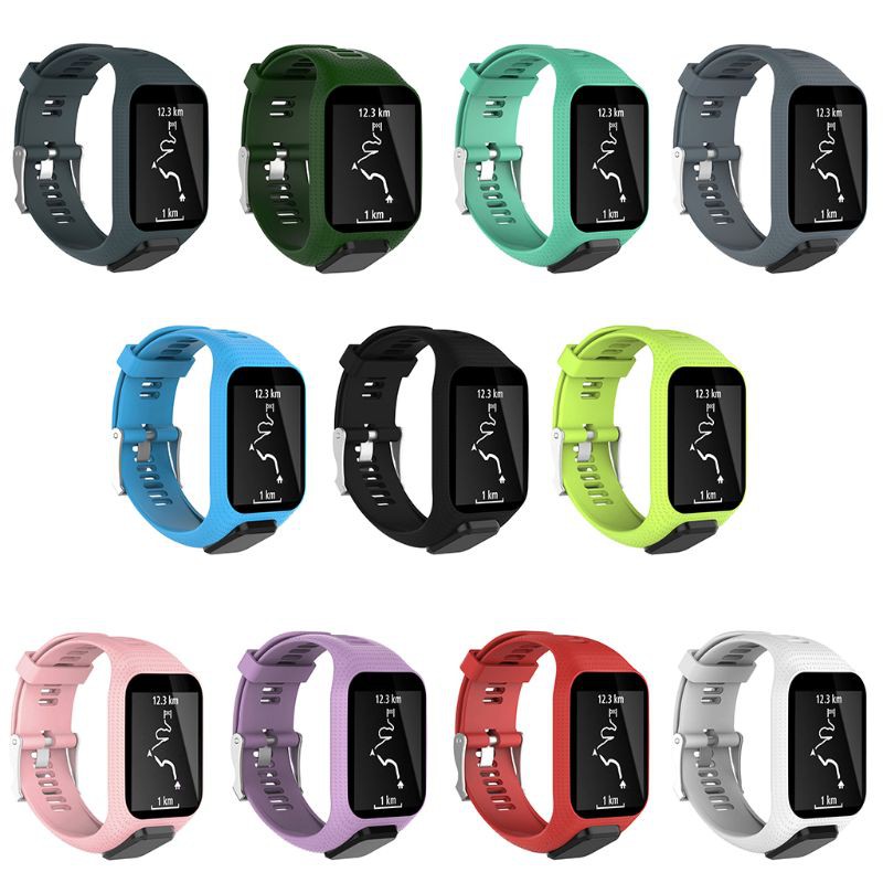 Dây Đeo Silicon Cho Đồng Hồ Tomtom Runner 2 3 Spark 3 Gps