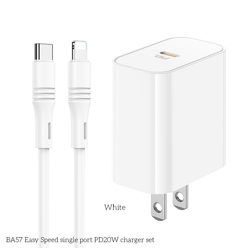 Bộ sạc nhanh iphone 20W [BH 12 THÁNG] sạc nhanh iphone 20W Cáp sạc type C Lightning cho ip 12 ip 11 X 8 7 6 5