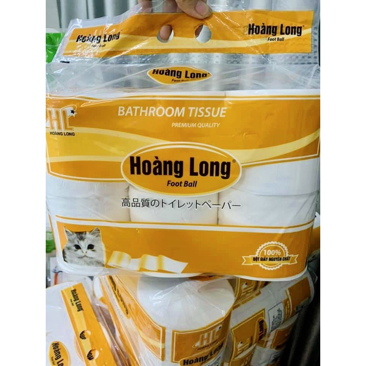 Lốc 6 Cuộn Khăn Giấy Vệ Sinh Hoàng Long