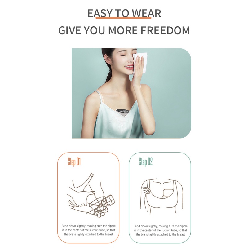 Máy Hút Sữa Mẹ Bằng Điện Không BPA Sạc USB Tiện Lợi