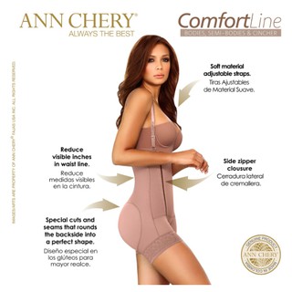 Bộ Bodysuit 3 trong 1 Ann Chery 5168 (nịt bụng, nâng mông, định hình eo đồng hồ cát) cao cấp