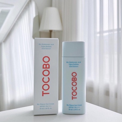 Kem chống nắng phổ rộng thuần chay TOCOBO Bio Watery/Vita Tone Up Sun Cream SPF50+ PA++++ 50ml - Ninishop